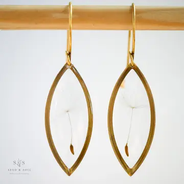 Seed & Soil Botanical Jewelry | Marquise Earrings