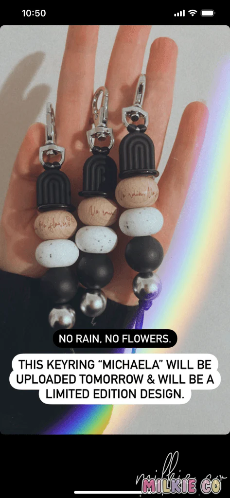 Michaela Beaded Keychain