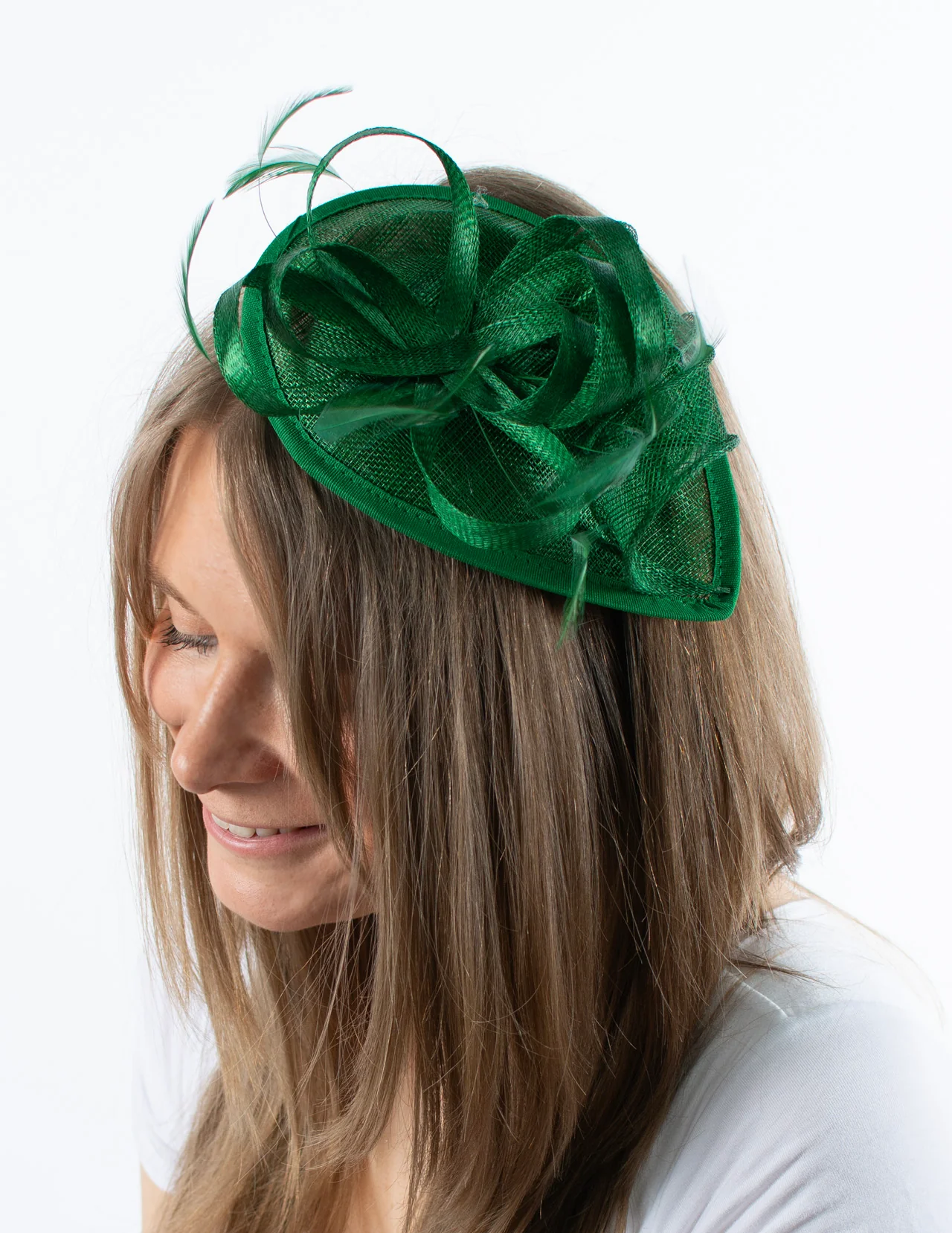 Fascinator | Small Teardrop | Green