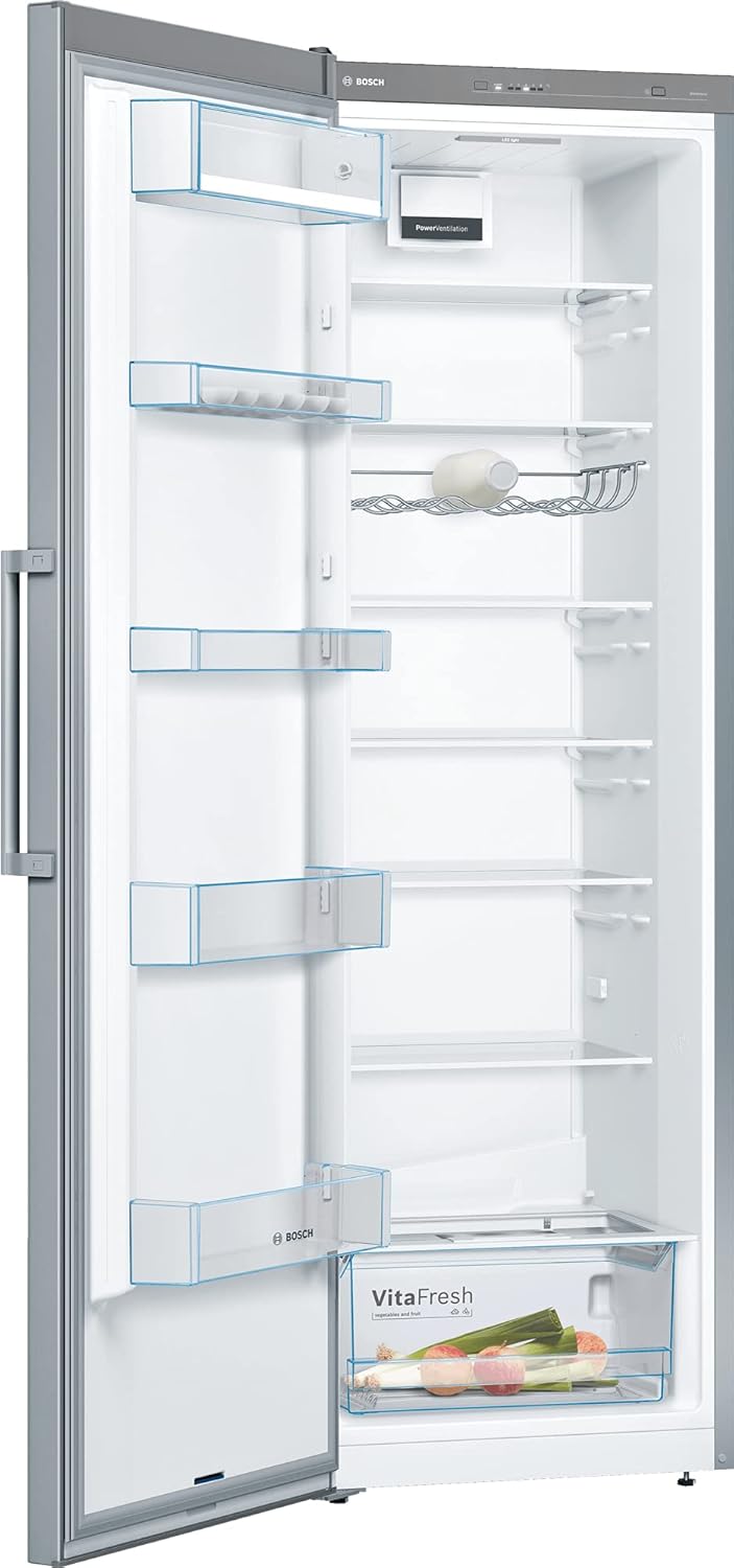 KSV36VLDP Serie 4 Kühlschrank, 186 x 60 cm, 346 L, VitaFresh längere Frische, LED-Beleuchtung gleichmäßige Ausleuchtung, EasyAccess Shelf ausziehbare Glasplatten