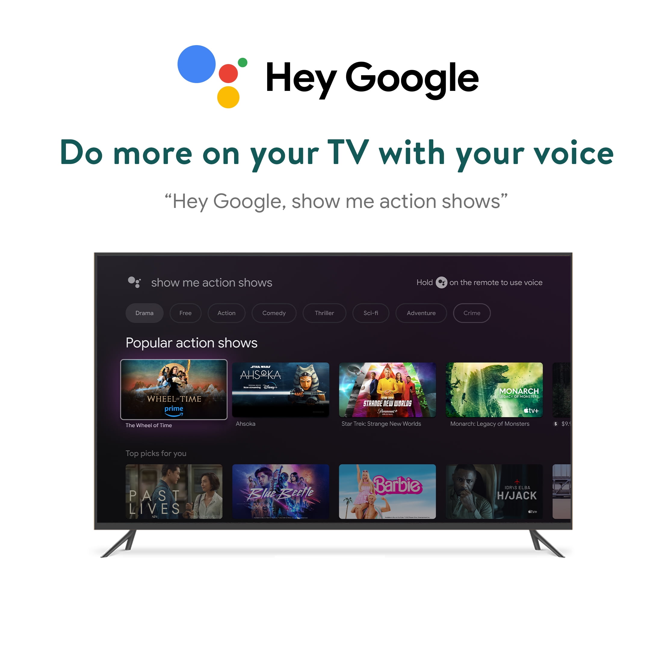 Onn. 4K Pro Streaming Device with Google TV, 4K UHD, Dolby Vision & Atmos, Hands Free Voice Control, Wi Fi 6, Smart Hub