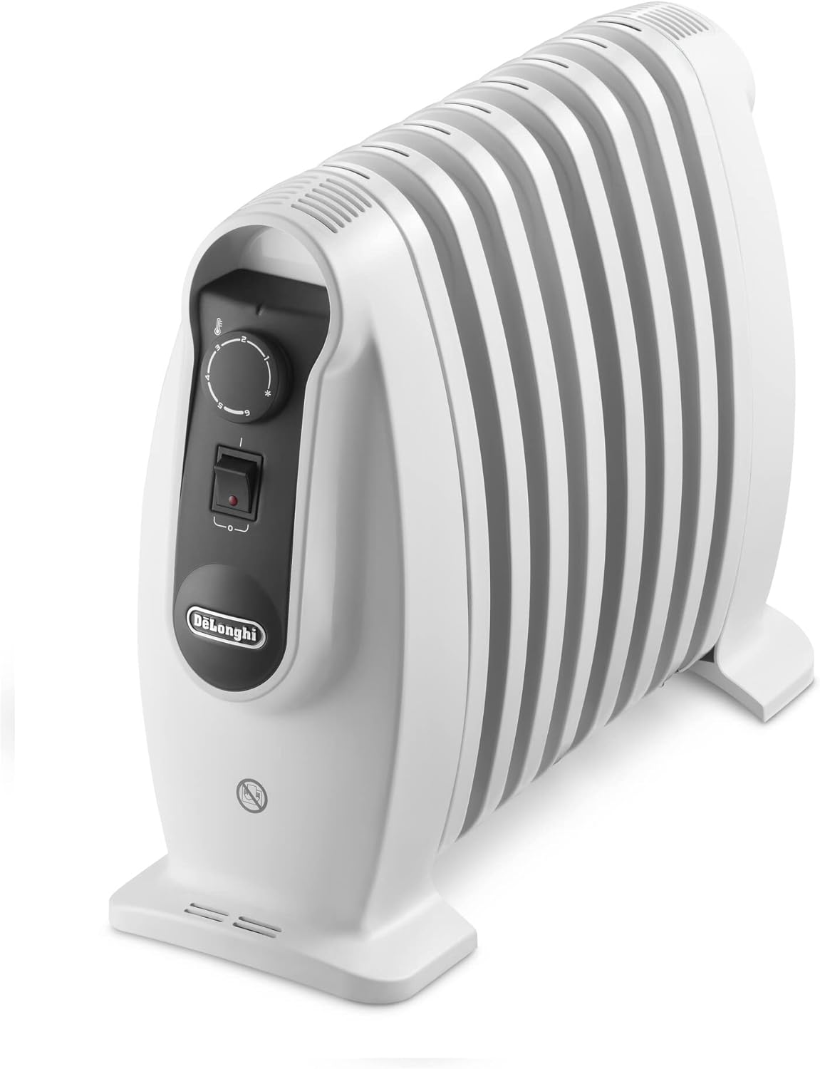 De'Longhi Radiator TRNS0808M – Kompakt mit stufenloser Temperaturregelung, 800 W Heizleistung und Frostschutzfunktion