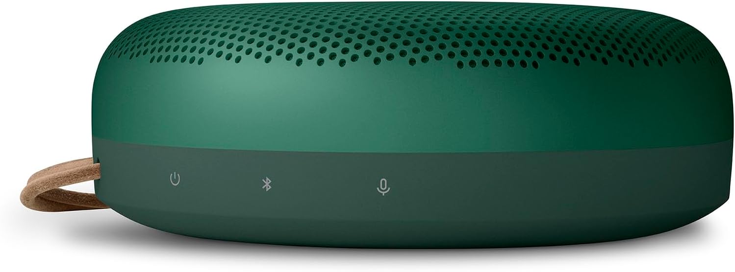 Bang & Olufsen Beosound A1 (2. Gen) – Kabelloser tragbarer IP67 wasserdichter Bluetooth-Lautsprecher mit 360-Grad-Sound, Alexa Voice Assistant & Speakerphone, 18 h Akkulaufzeit - Black Anthracite
