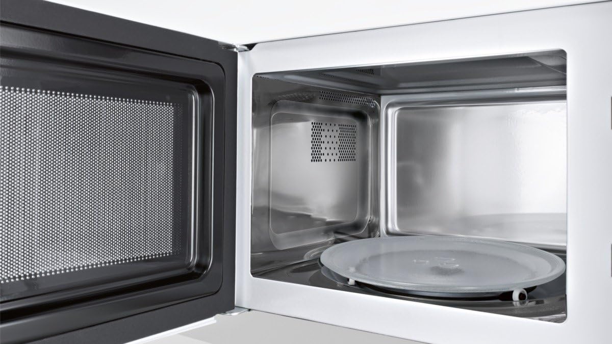 Bosch BFR634GS1 Serie 8 Einbau-Mikrowelle, Türanschlag Rechts, AutoPilot 7 Automatikprogramme, Reinigungsunterstützung, TFT-Touchdisplay, LED-Beleuchtung gleichmäßige Ausleuchtung, 38 x 60 cm, 900 W