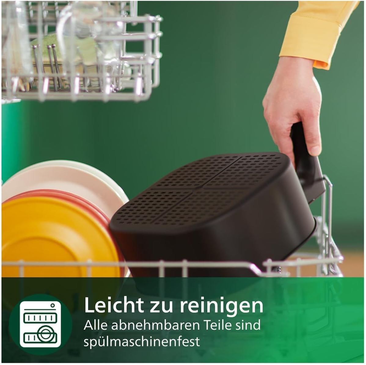 Airfryer 5000-Serie XXL, 7,2L (1,4Kg) - 6 Portionen, 16-in-1 Airfryer, Wifi verbunden, 90% weniger Fett mit Rapid Air Technologie, HomeID App, Weiß(HD9285/00)