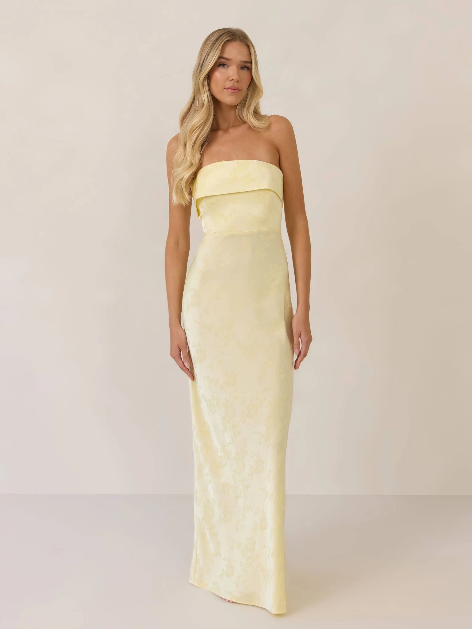 park & fifth clothing co Devon Dress Jacquard Full Length Bridesmaid Dress