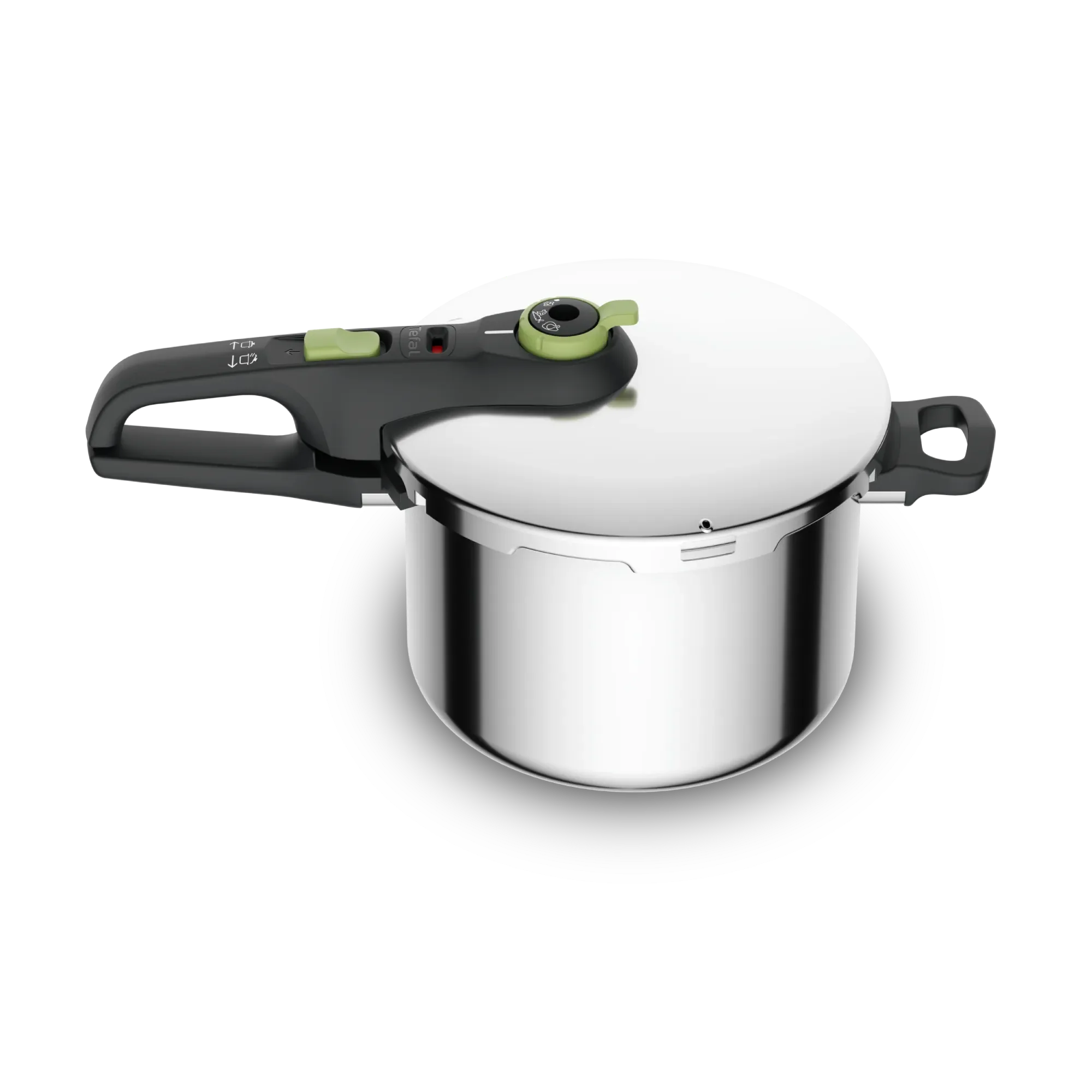 Tefal Secure Trendy inductiegeschikte snelkookpan van roestvrij staal, 6L