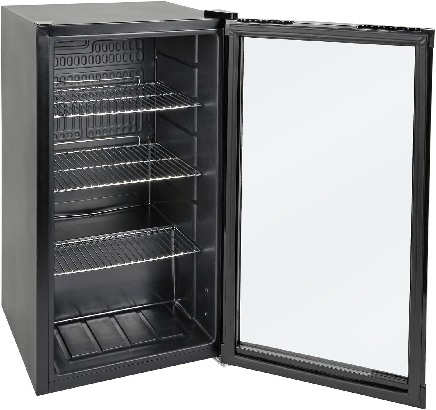 METRO Professional Mini-Kühlschrank GPC1088, 88 L, 1.052 kWh/24h, 3 Edelstahl-Drahtböden, schwarz