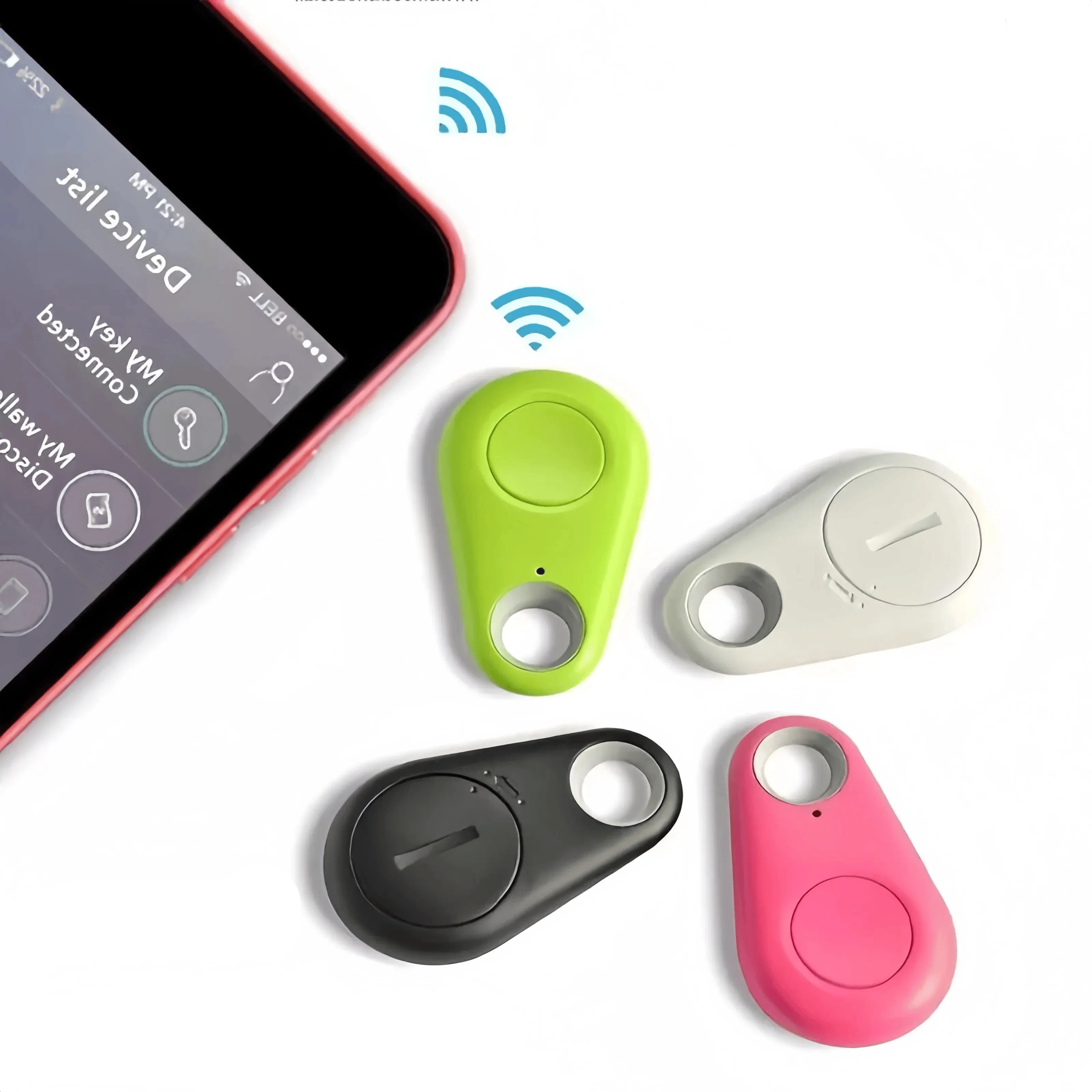 Mini GPS Tracker Bluetooth Anti Lost Device for Pets and Wallets, Two Way Positioning