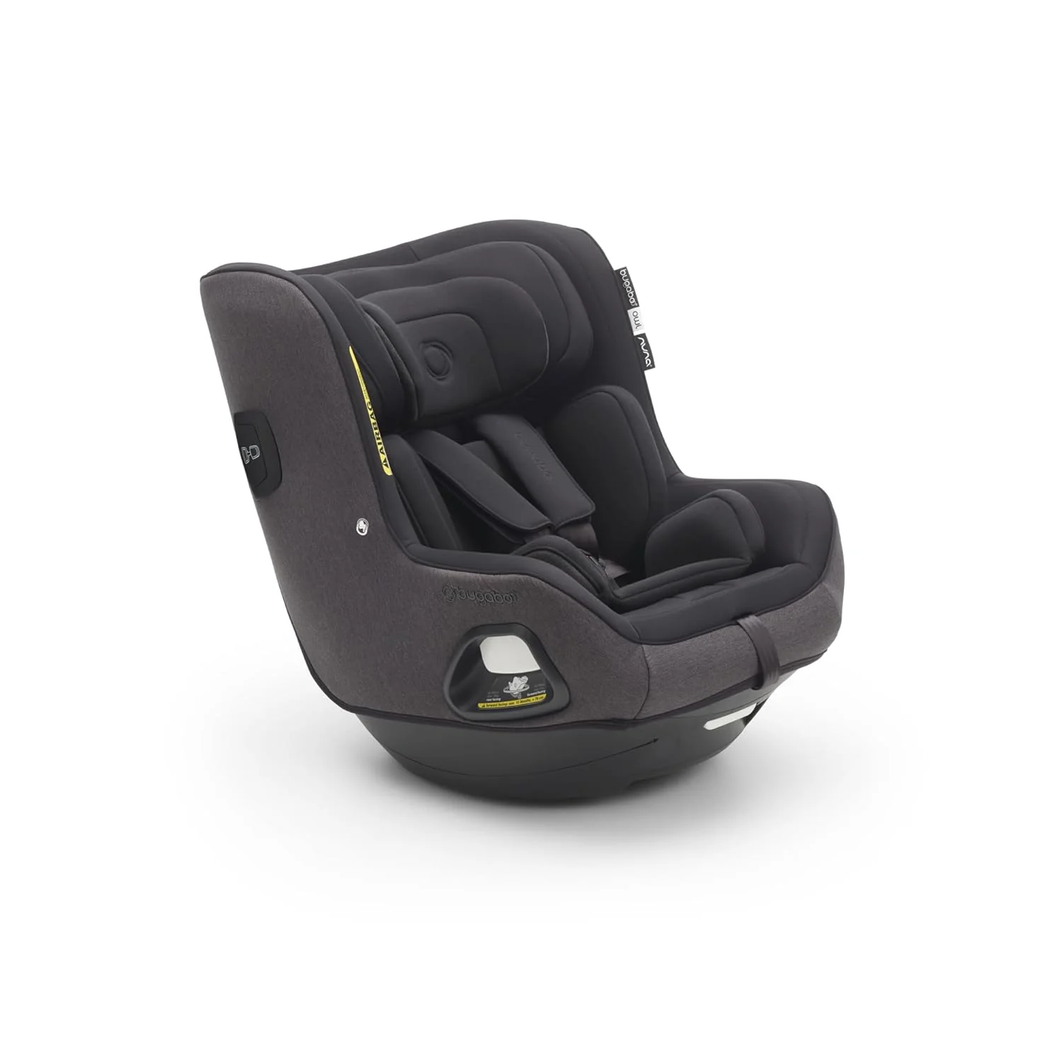 Bugaboo Owl by Nuna Isofix autostoel vanaf de geboorte tot 4 jaar, 0-18 kg. 360 graden draaibaar, Groep 0+/1, ultiem comfort en veiligheid, versterkte schaal en zijdelingse bescherming, Grey