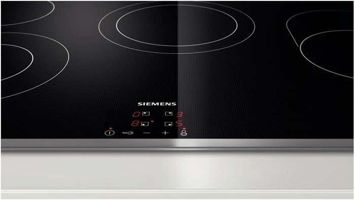 Siemens ET845HH17 Kookplaat Elektrisch, 79.5 cm, touchControl-bediening, Digitaal functioneel display, zwart