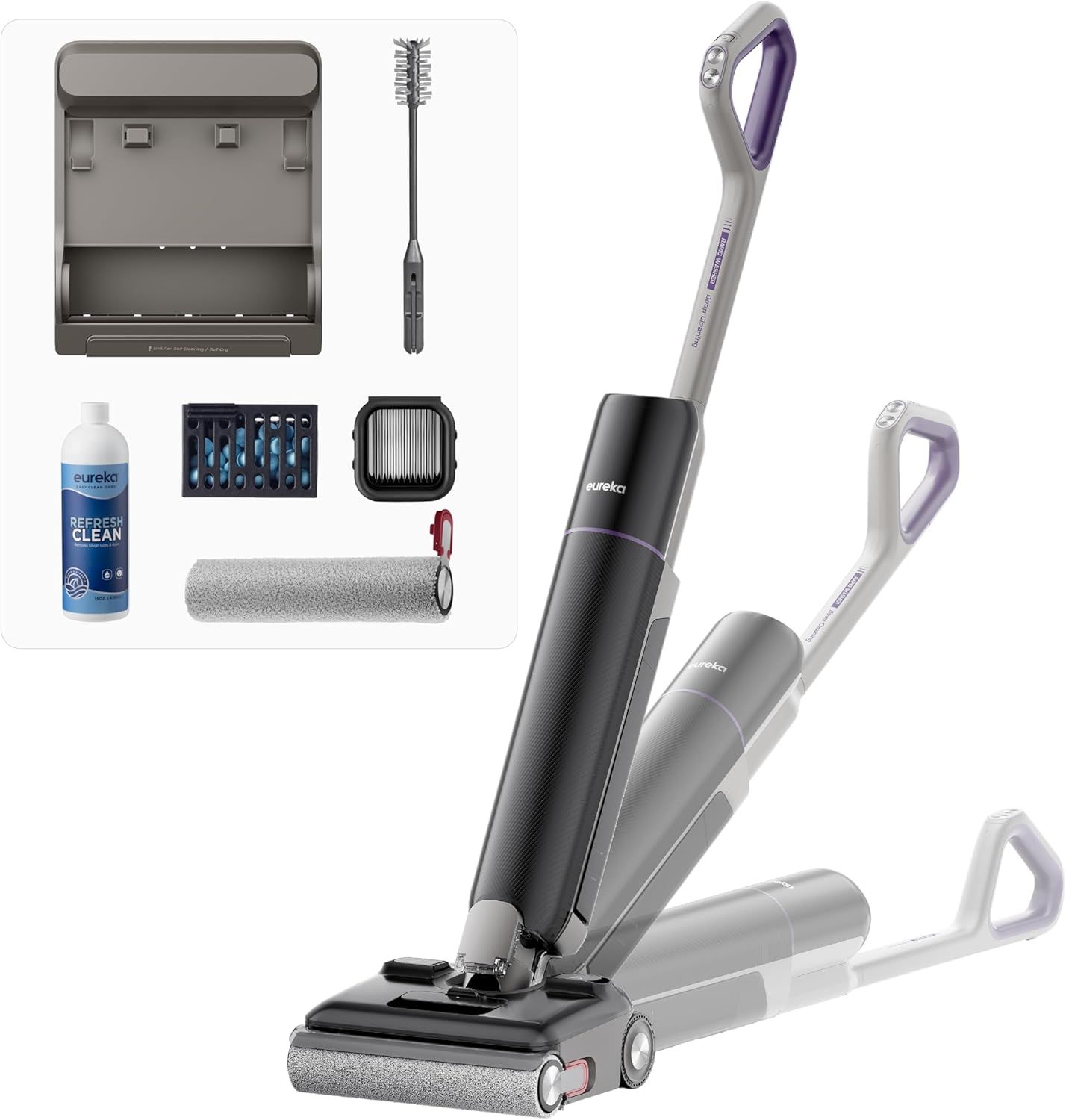 Eureka Ultra Cordless Wet Dry Vacuum Cleaner with Odour Removal & 180�� Lay-Flat Design