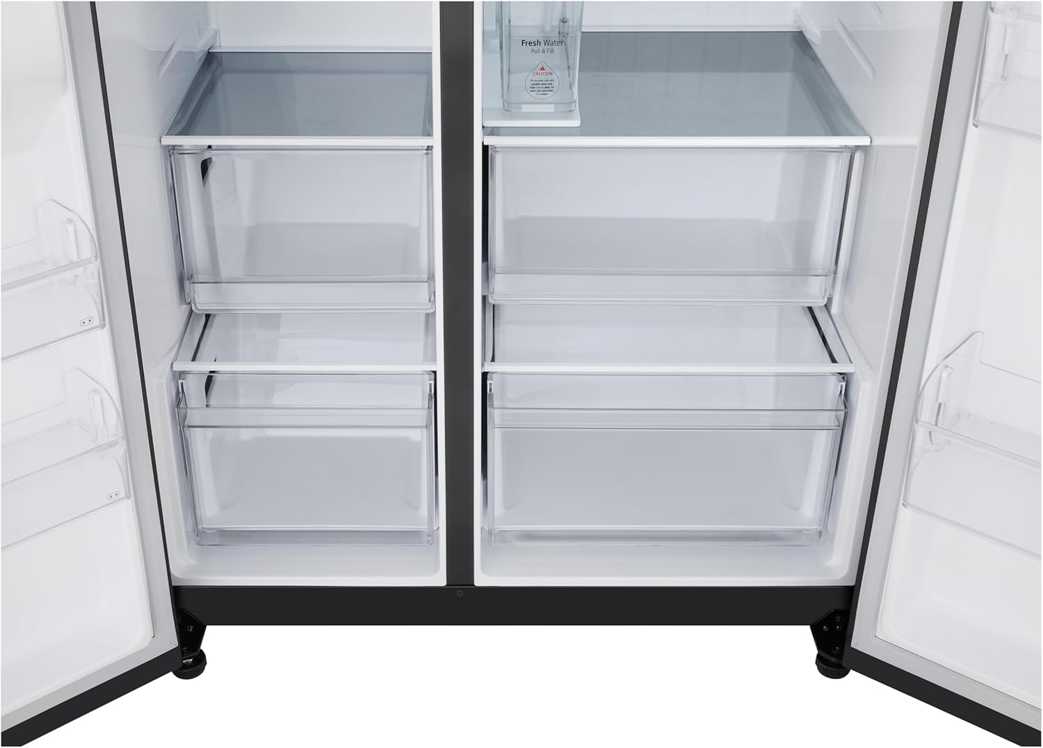 LG GSLC41EPPE Side-by-Side | Smart inverter Compressor |Eis- und Wasserspender| Wassertank | Freistehend | Total No Frost