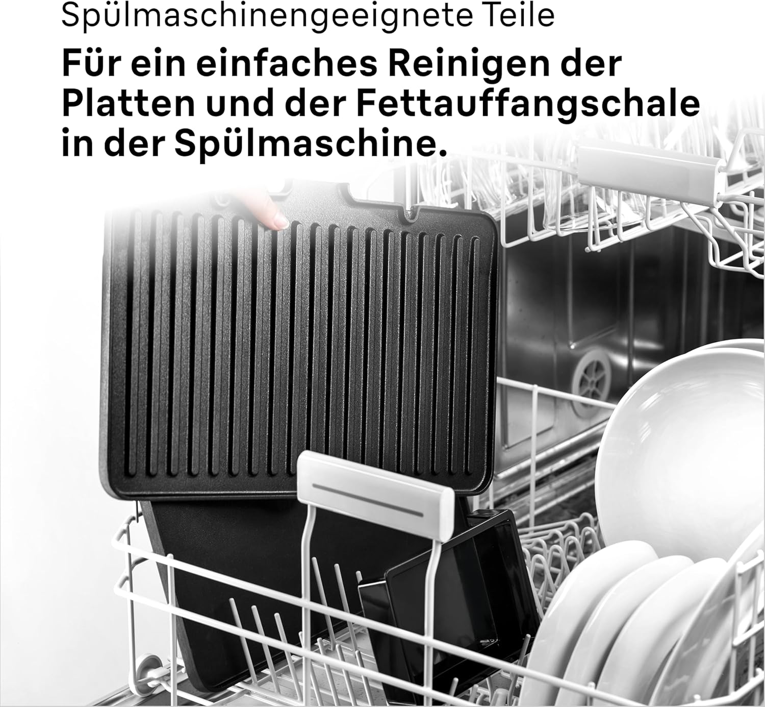 Braun MultiGrill 9 Pro CG 9167, Kontaktgrill mit Grill-, Flach-, Waffelplatten und Temperaturfühler, Grillpositionen: Kontakt, BBQ, Ofen, Spülmaschinenfeste Platten, Boost-Funktion bis 265°