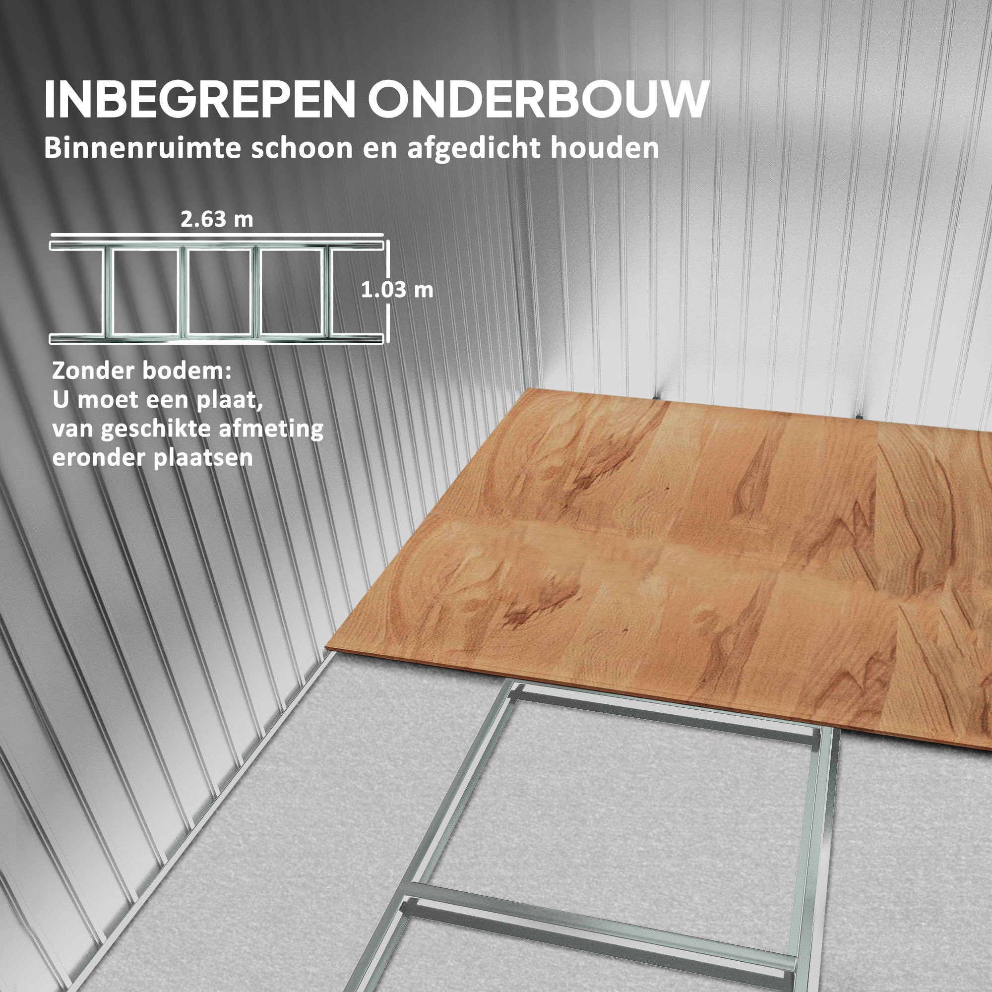 gereedschapsschuur met fundering gereedschapsschuur tuinschuur tuinschuur metaal geel 277 x 195 x 192 cm