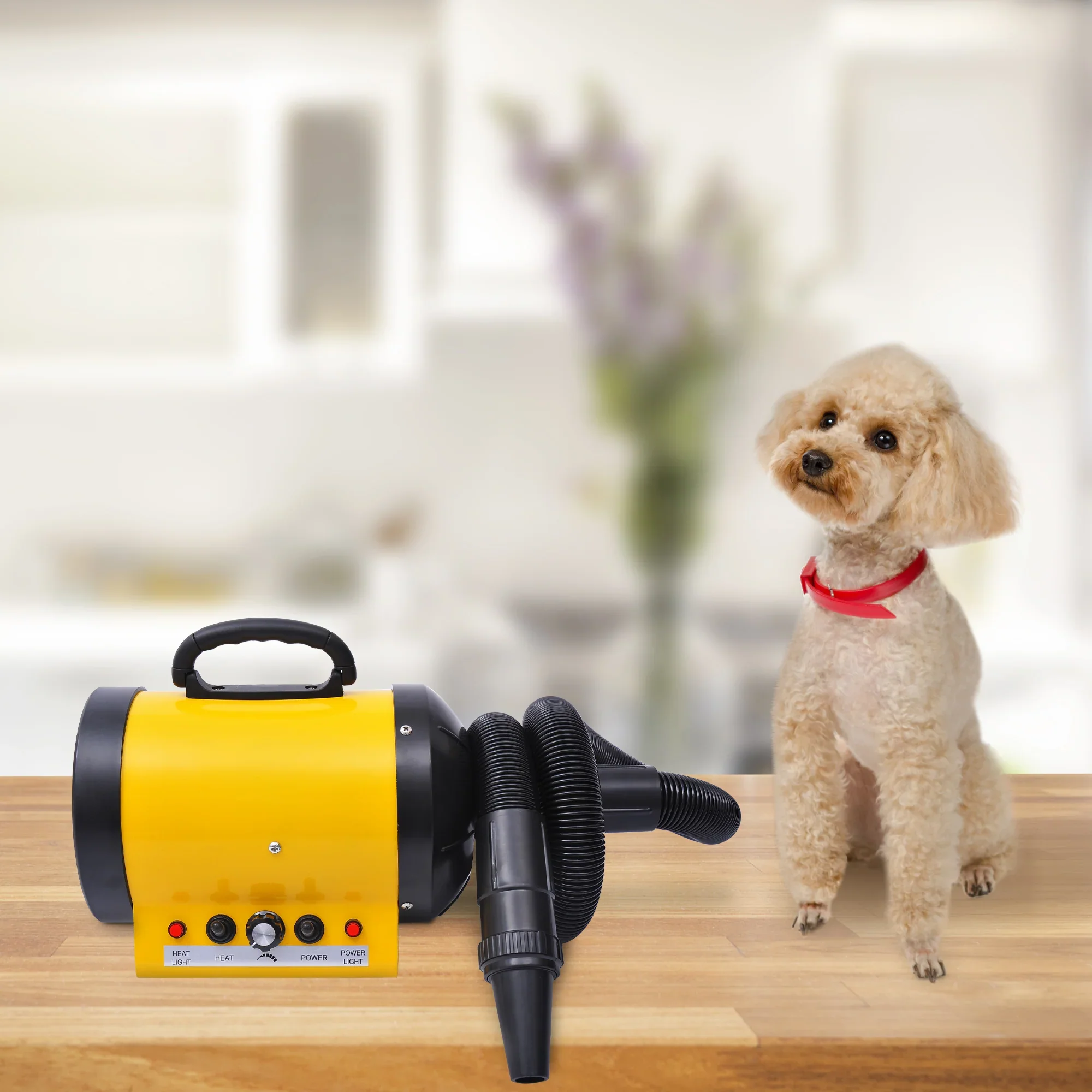 PawHut Hondenf?hn 2800W geluidsarm traploos instelbaar
