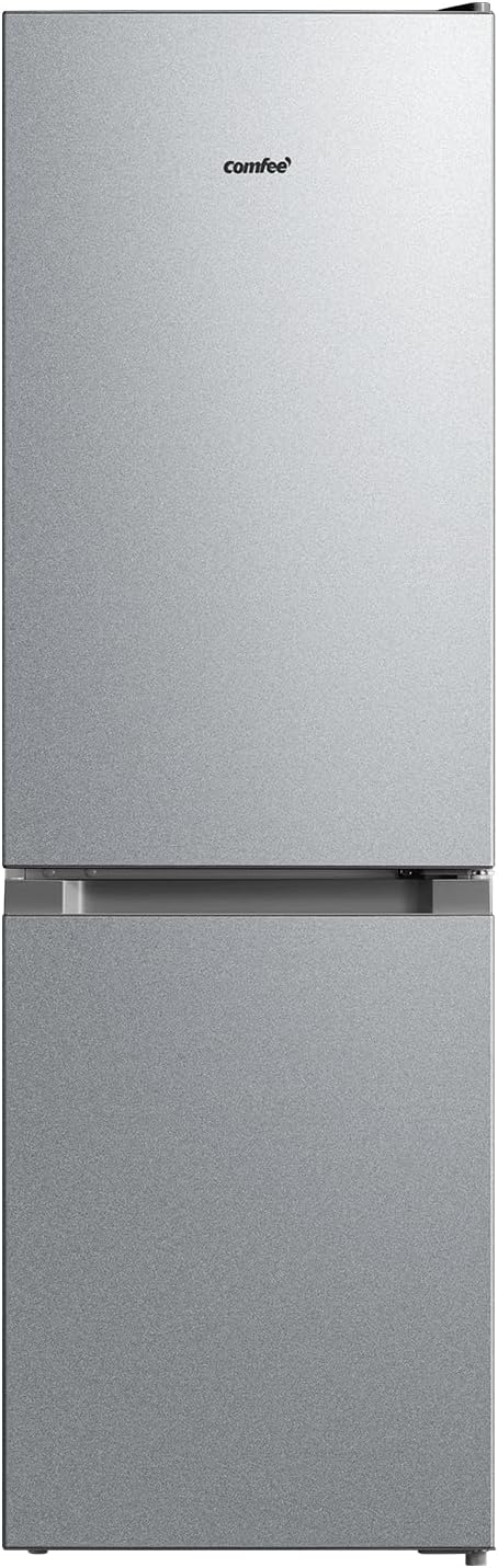 Comfee RCB169DK2(E) Fridge/Freezer Combination, 150 cm Height, Low Frost, Adjustable Fridge Temperature, LED Light, 195 kWh per Year, Fridge Capacity 115 L, 59 L Freezer, Black