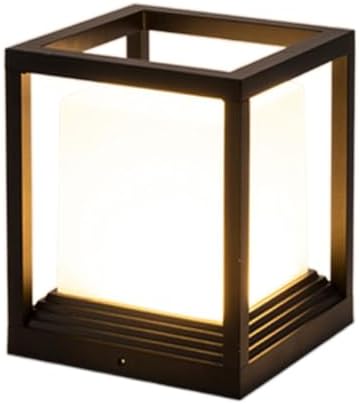 Slish Moderne 26,9 cm Outdoor-Stehlampe, stilvolle Laterne für Hof-Eingang und Garten, Säulenmontierte Pfostenkappenleuchte für elegante Außenbeleuchtungslösungen