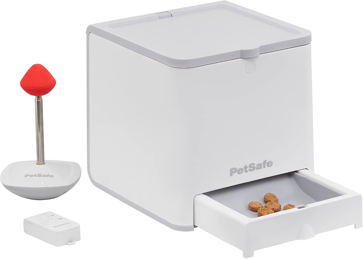 PetSafe Teach und Treat Ferngesteuerter Belohnungstrainer für Hunde, Training und Positive Verstrkung, 4 D Batterien ntig, Grau