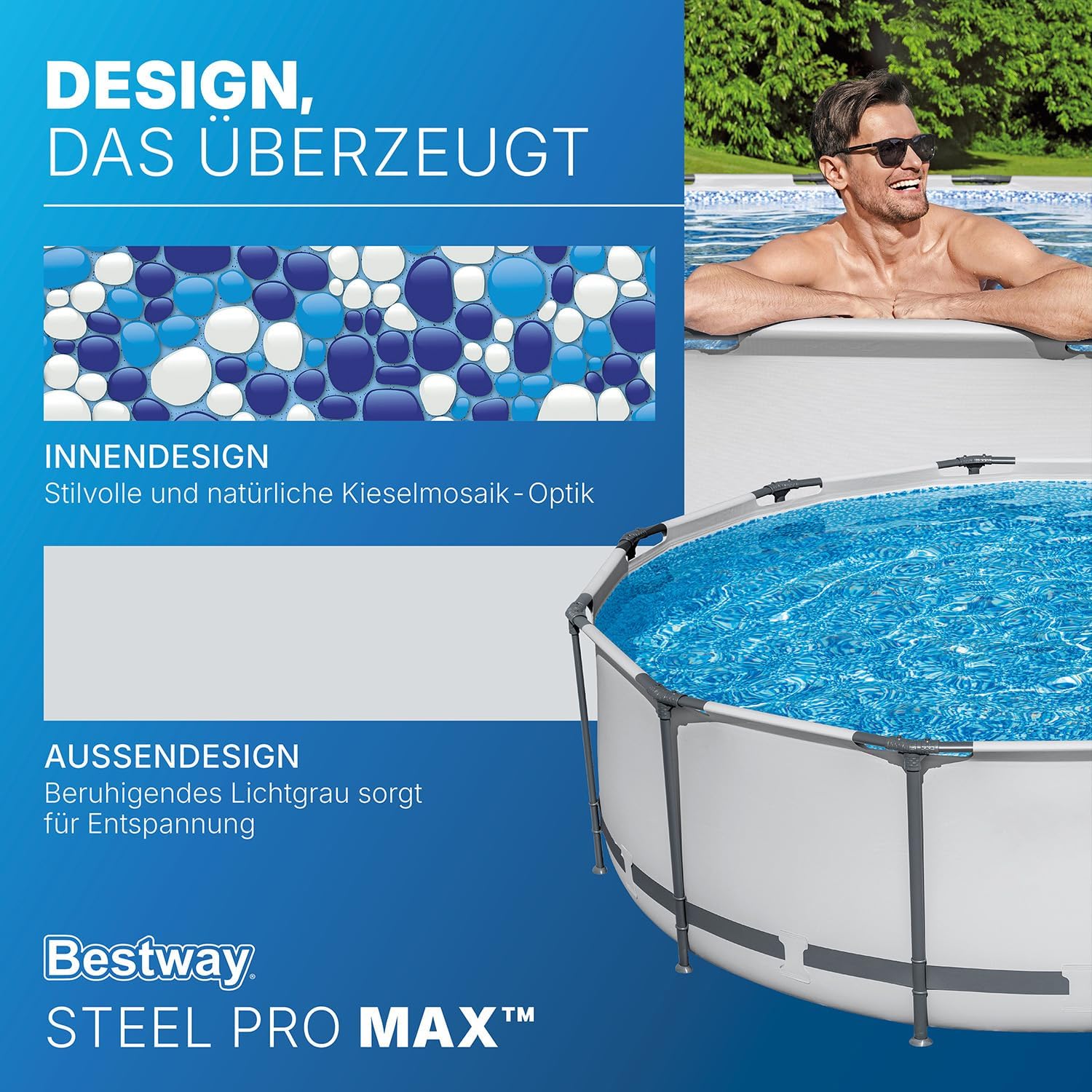 Bestway Steel Pro Max 5616B-7 Aufstellpool 366 x 100 cm