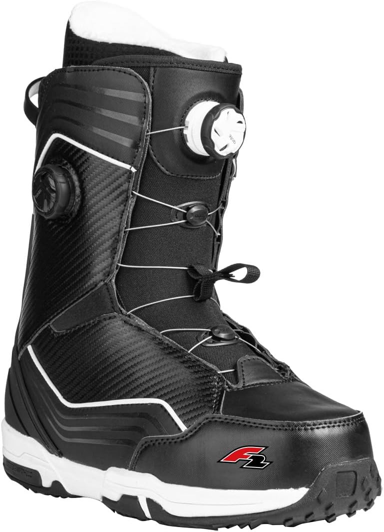 F2 Herren Snowboard Softboots Team Double ATOP Größe wählbar Schwarz 2024/25