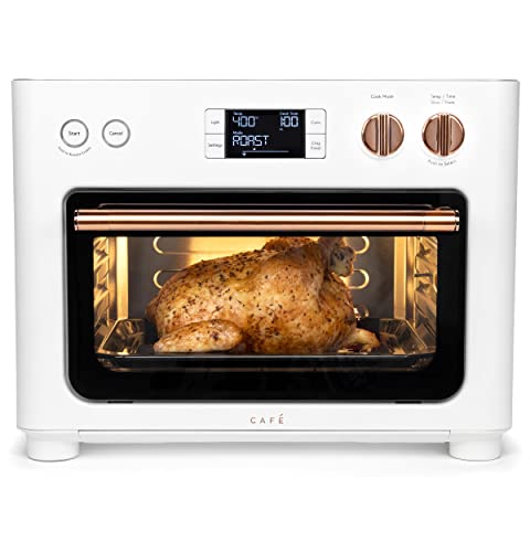 Café Couture Oven with 14 essential cooking modes, including Air Fry, CrispFinish, Bake, Broil, Roast, Toast, Pizza, WiFi & Smart Connected, Voice Control, Countertop Small Appliances, Matte White : Home & Kitchen