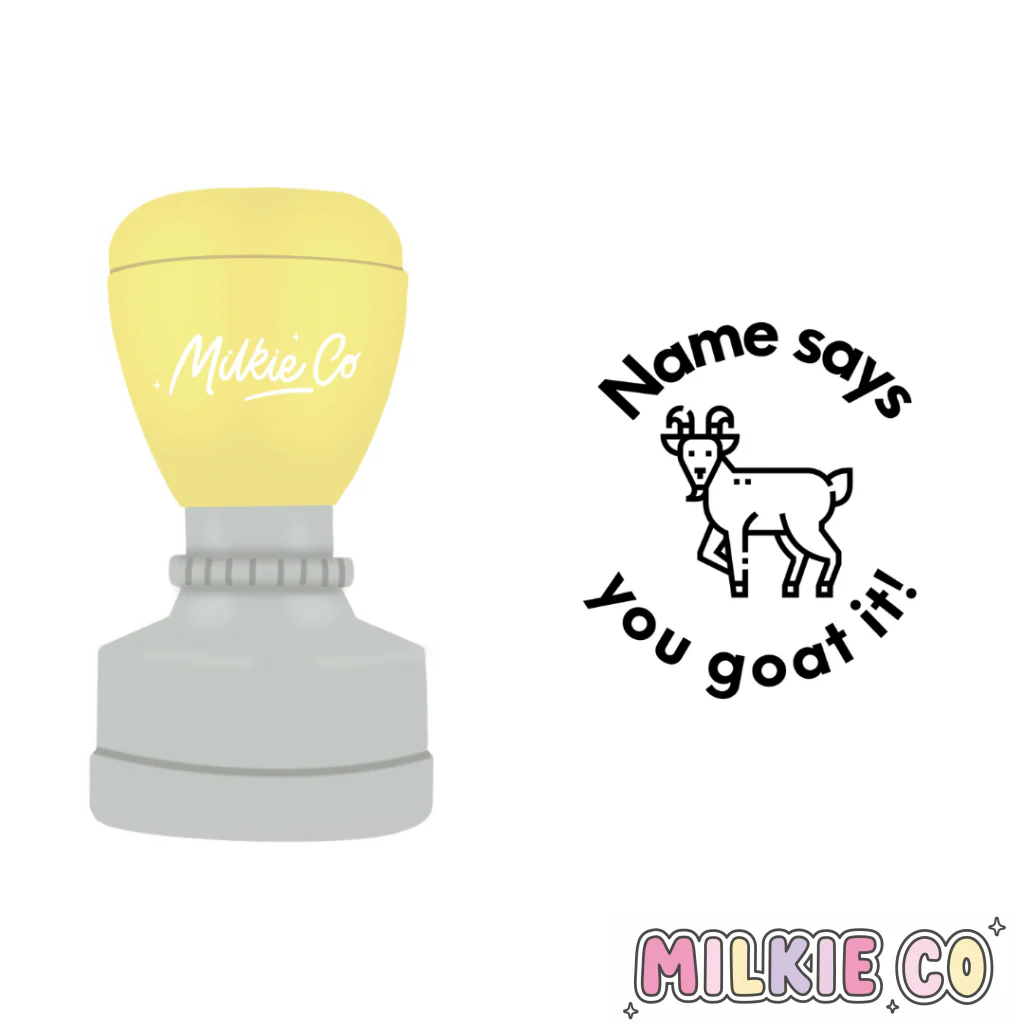 'You goat it!' Stamp
