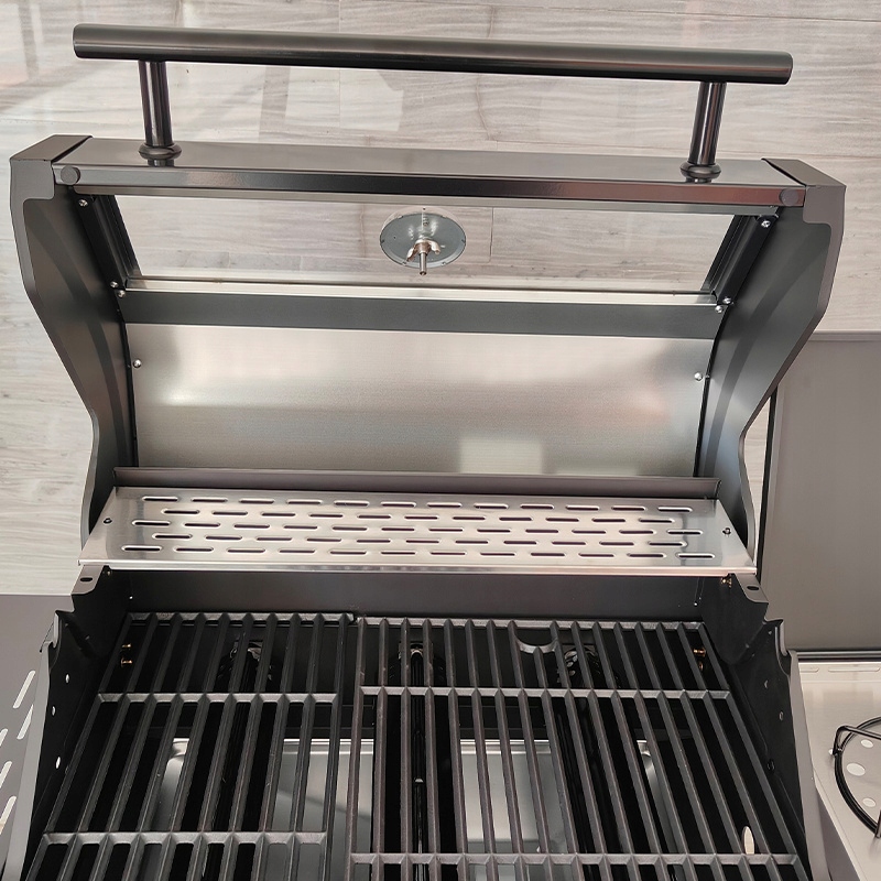 GRILL GAZOWY OGRODOWY ZEUS-B RUSZT ŻELIWNY 11,5KW + POKROWIEC