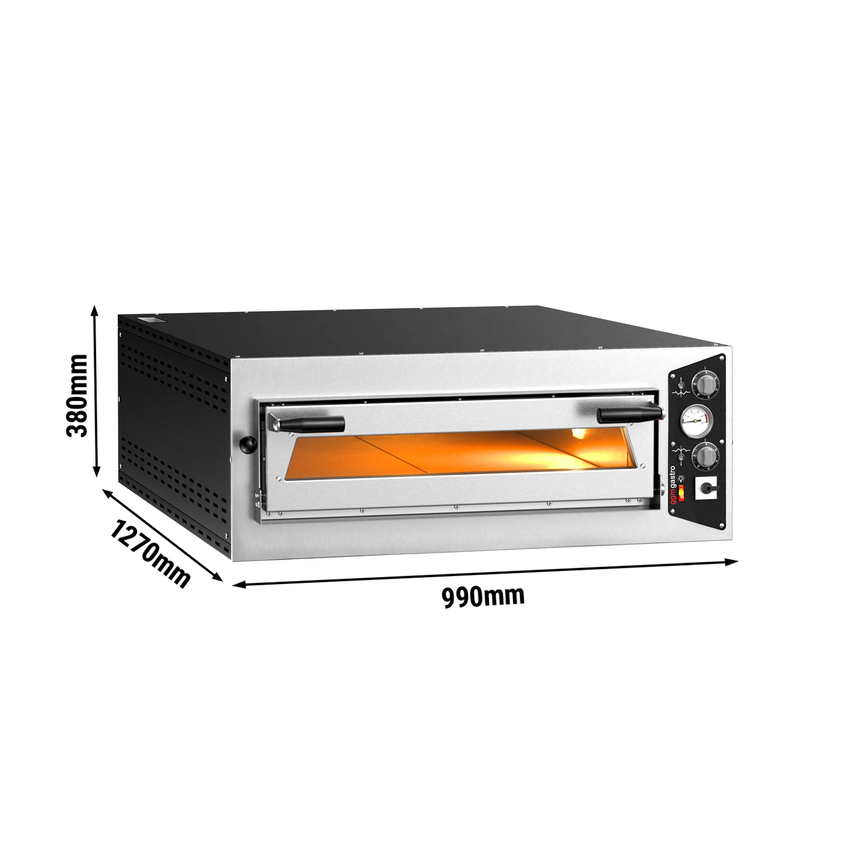 Elektrisk pizzaovn �C 6 �� 35 cm (dyp) �C manuell