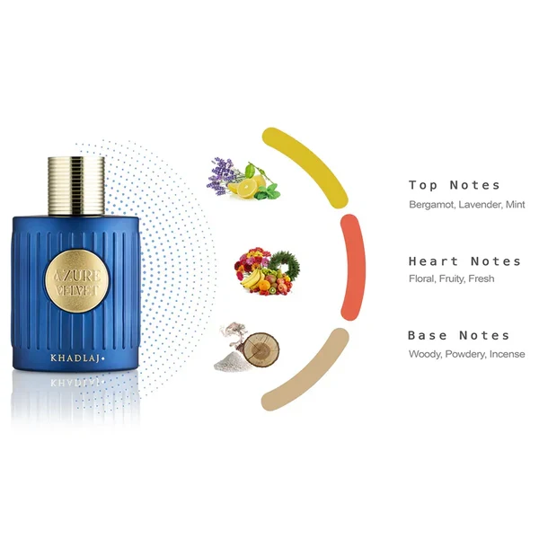 Azure Velvet Extrait De Parfum 100ml by Khadlaj