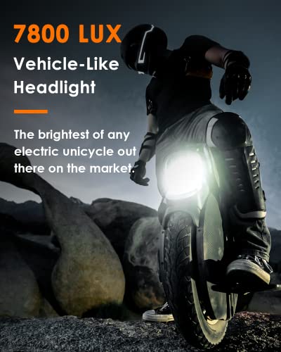 INMOTION V11 Electric Unicycle, 18′�?Self-Balancing with 3.35′�?Air Suspension, 75-Mile Range, 34 MPH Speed