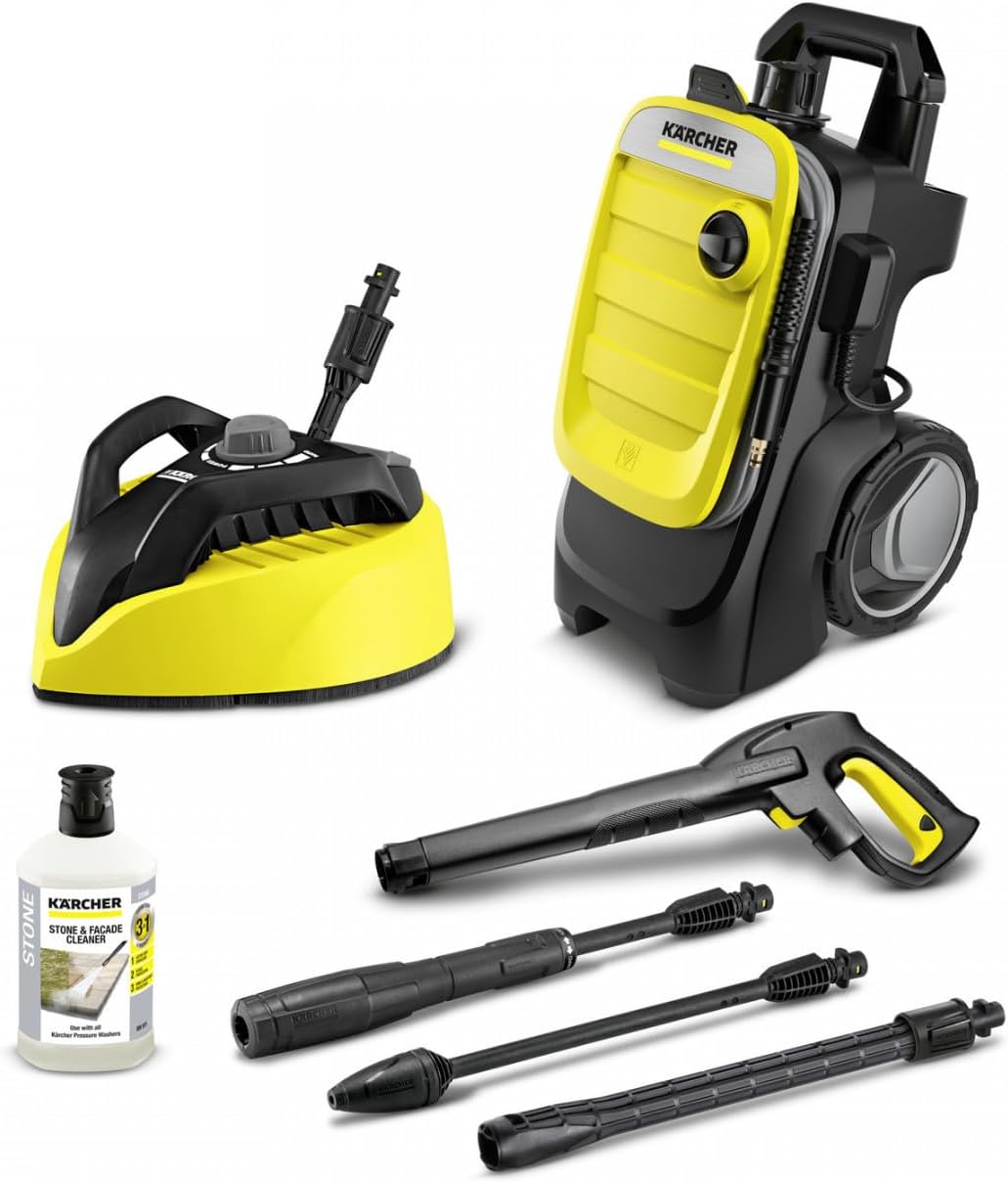 Krcher Hochdruckreiniger K 7 Premium Power Home, Druck: 180 bar, Durchfluss: 600 l/h, Flchenleistung: 60 m/h, Leistung: 3.000 W, Schlauchtrommel, mit Pistole, Dreckfrser, Strahlrohr