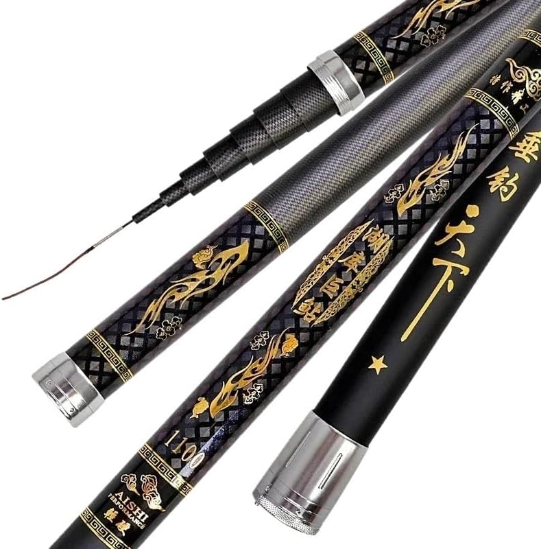 Angelrute 8M/10M/12M/14M/15M/16M Super Light Long Hard 19H Carbon Fiber Hand Fishing Rod High Telescopic Pole Angel rute klappbar