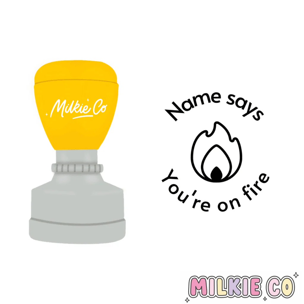'You're on fire' Stamp