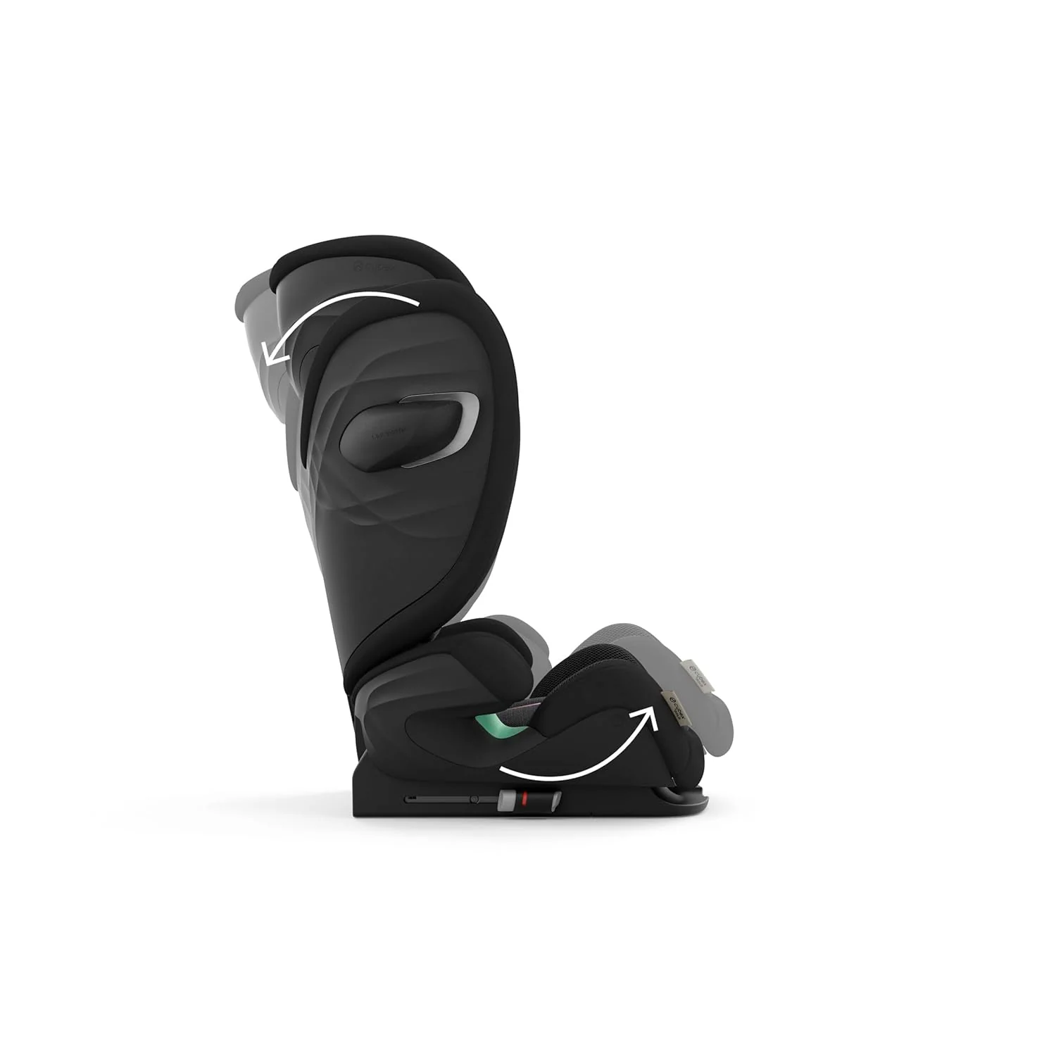 CYBEX Gold Kinder-Autositz Solution G i-Fix, F��r Autos mit und ohne ISOFIX, Ab ca. 3 bis 12 Jahre (100 - 150 cm), Ab ca. 15 bis 50 kg, Lava Grey