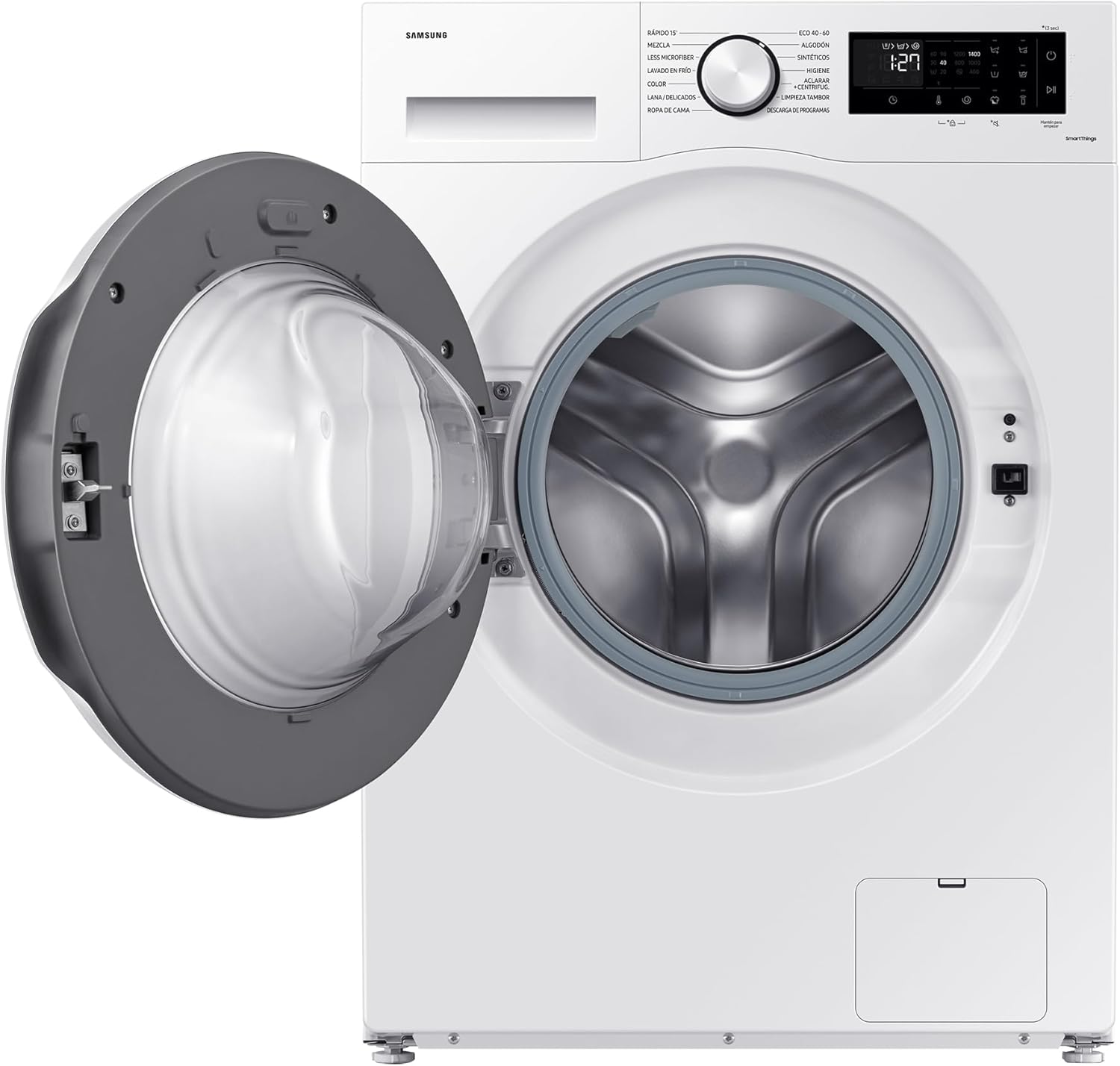 SAMSUNG WW90CGC04DTEEC - Lavadora 9KG - AI EcoBubble™ con SmartThings e Inteligencia Artificial, clase A, color blanco [Clase de eficiencia energética A]