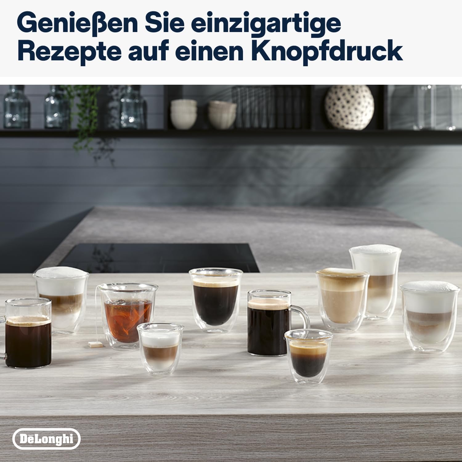 De'Longhi Magnifica Evo Next ECAM312.80.TB, Kaffeevollautomat mit 13 Getränken (Cappuccino, Espresso, Latte Macchiato), 2,4'' TFT Farbdisplay, LatteCrema Milchsystem, 2-Tassen-Funktion, Titan