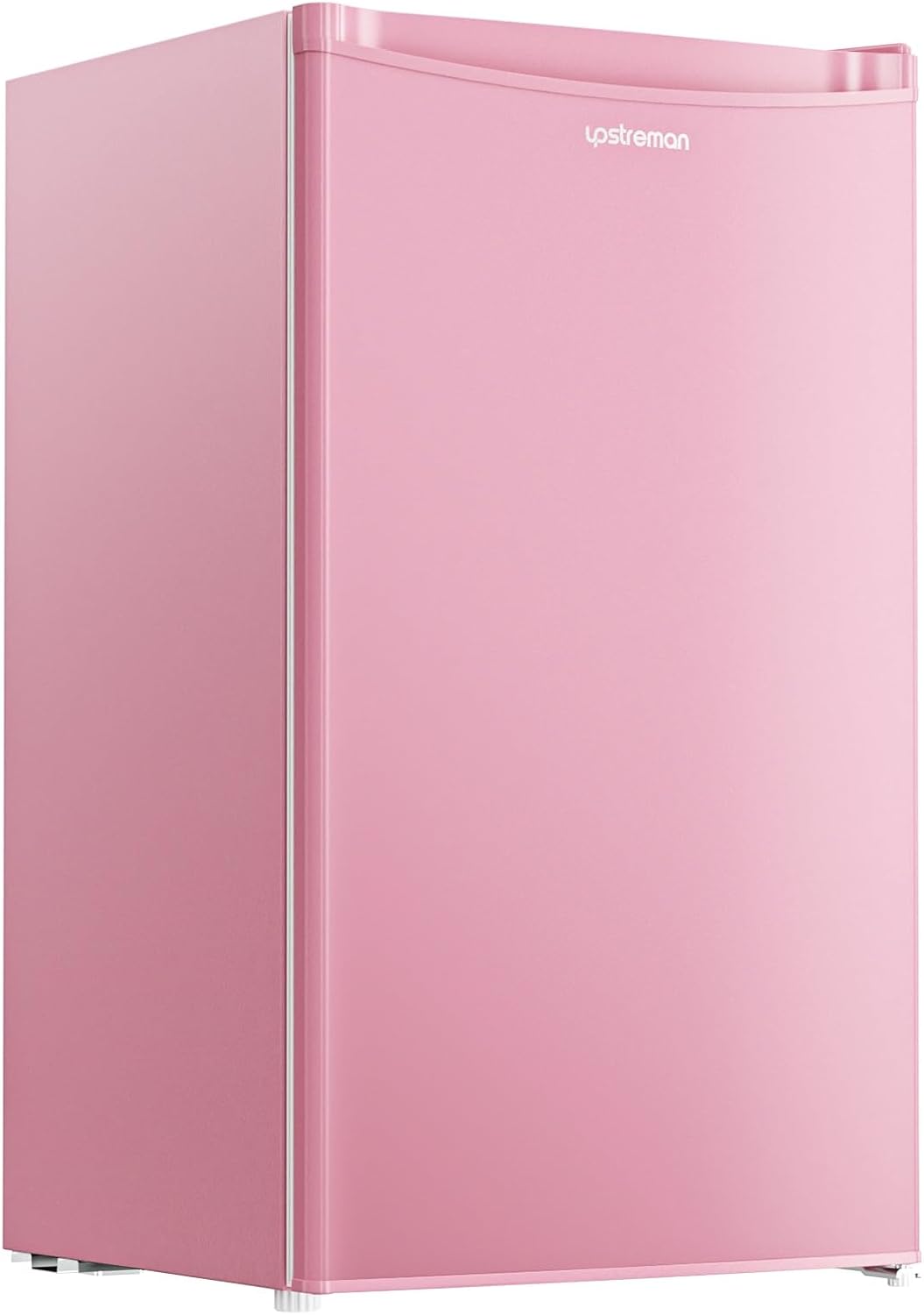 Upstreman Petit Frigo avec Congélateur de 91L, Thermostat Réglable, Refrigerateur de Chambre, Frigo Top pour Dortoir, Bureau, Rose - BR321