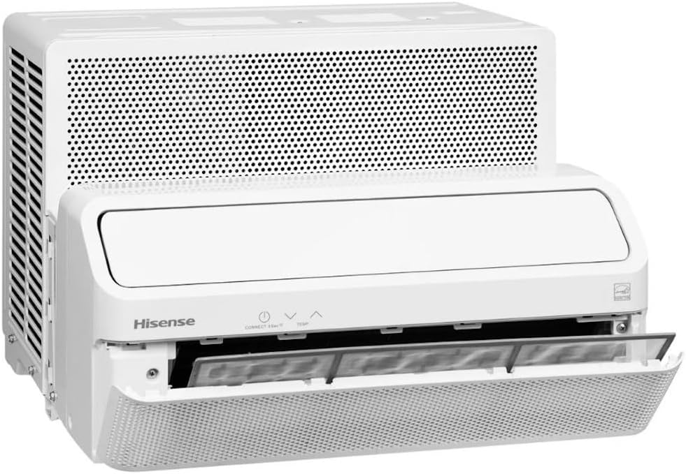 Hisense 8,000 BTU Smart Inverter Window Air Conditioner Easy Install Bracket