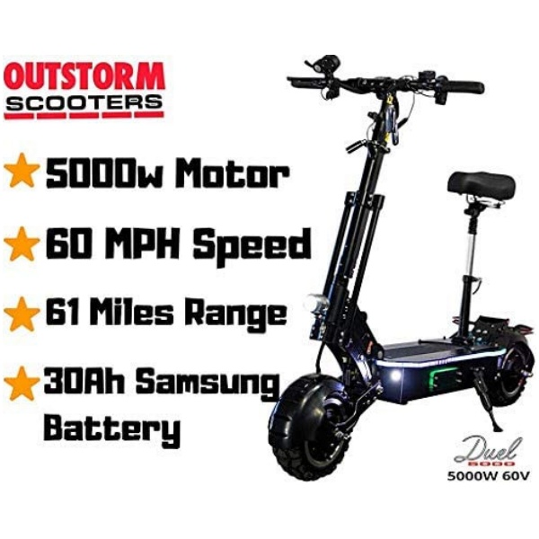 2025 MAXX 60MPH Ultra High Speed Electric Scooter for Adults Foldable. 5000W Power Dual Motor| 60V /38.5Ah Battery | 83 Miles Range | Grade 30掳