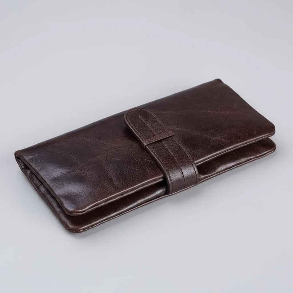 Personalized Wallet Handmade Full Grain Leather Long Wallet Purse