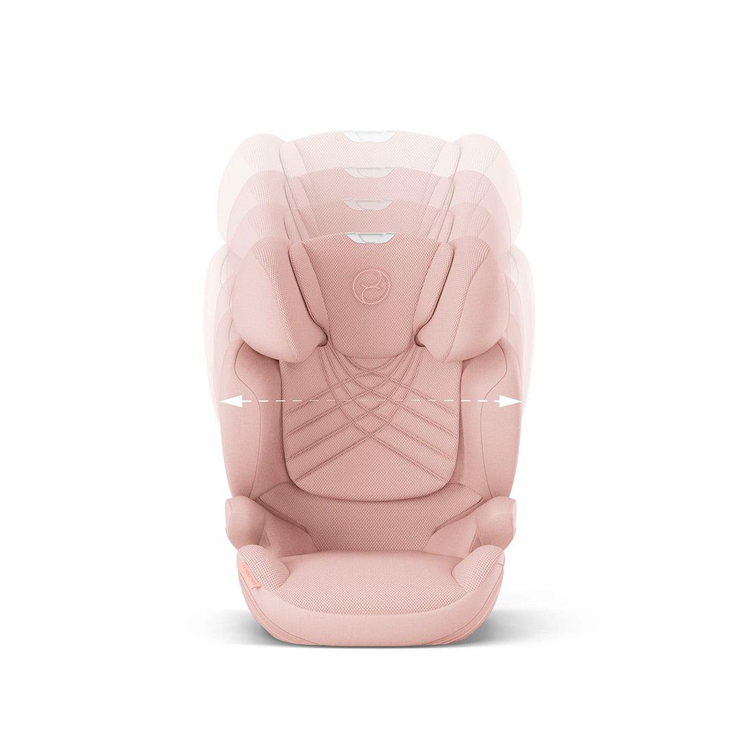 2025 CYBEX Solution T i-Fix Plus kinderzitje �C Groep 2/3, perzikroze, met ISOFIX & in hoogte verstelbare hoofdsteun