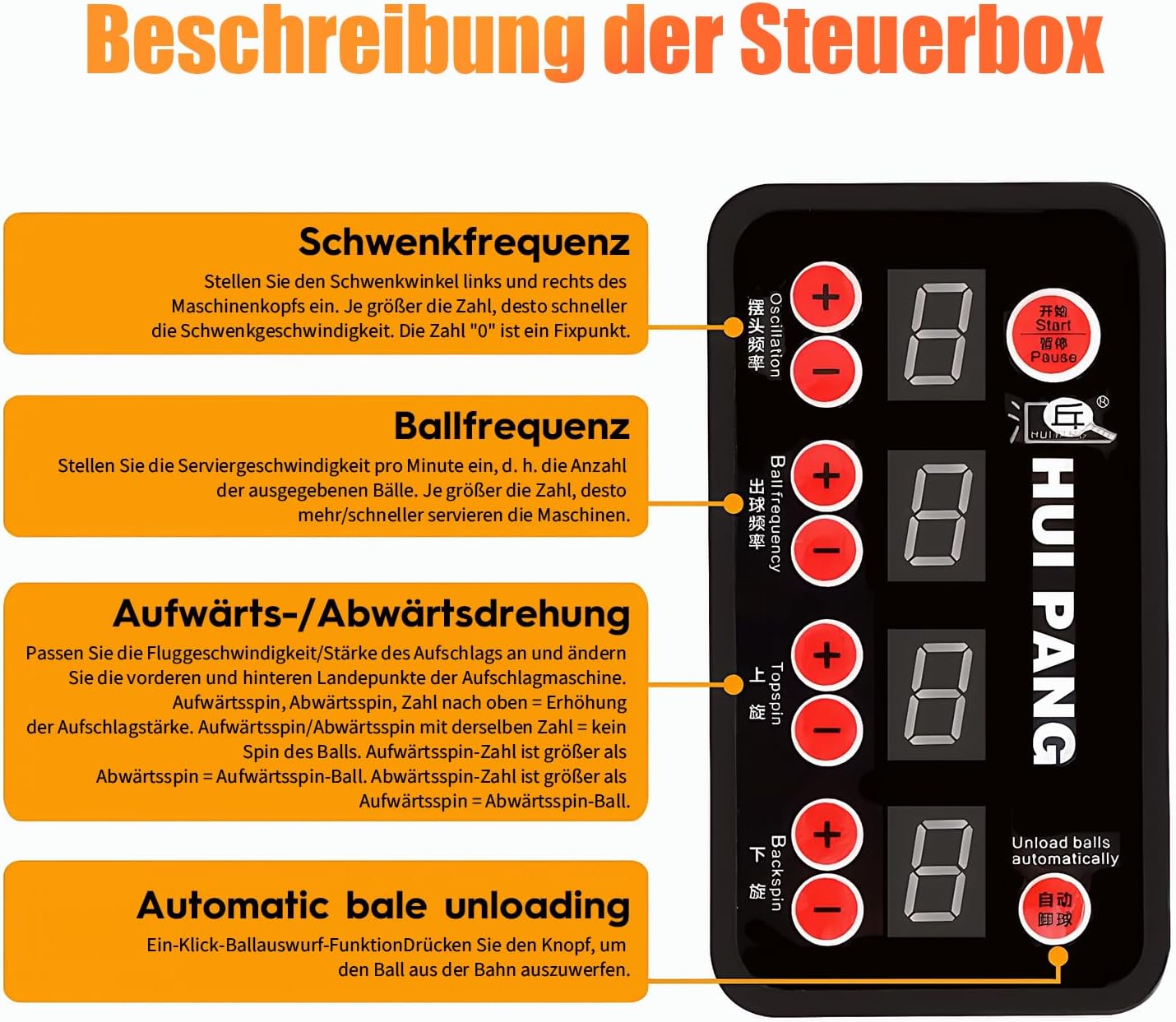 Tischtennis Roboter, Tischtennis Roboter Ballmaschine mit Netz und neun verschiedenen rotierenden Bällen, für das persönliche Training, kein manuelles Ballaufsammeln erforderlich