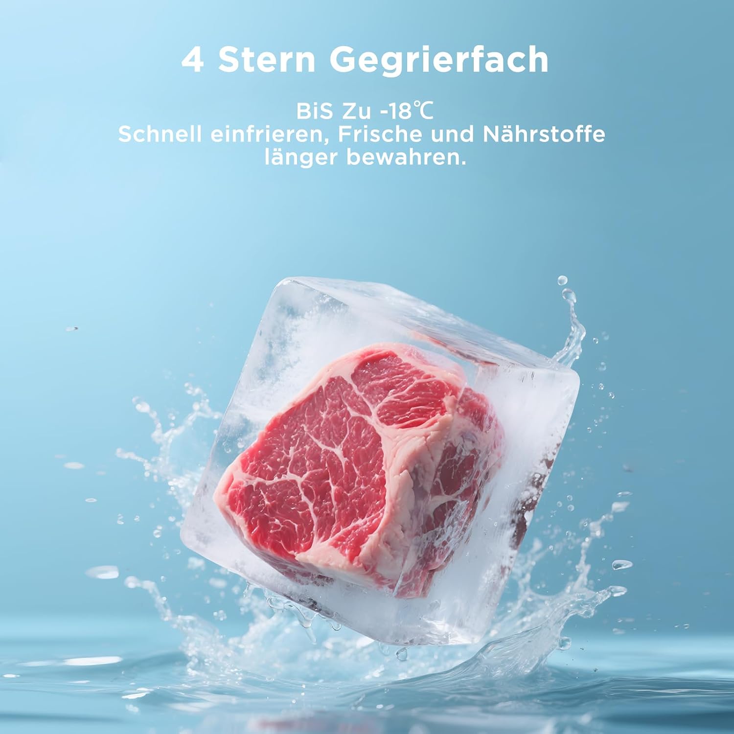 Midea Kühlschrank mit Gefrierfach MERB276FGE02A | 270L Kühl-Gefrierkombination (199L + 71L) | No Frost, All-Around Cooling | Doppelte Steuerung & Digital Control | Super-Kühl, LED | 180 cm, Edelstahl