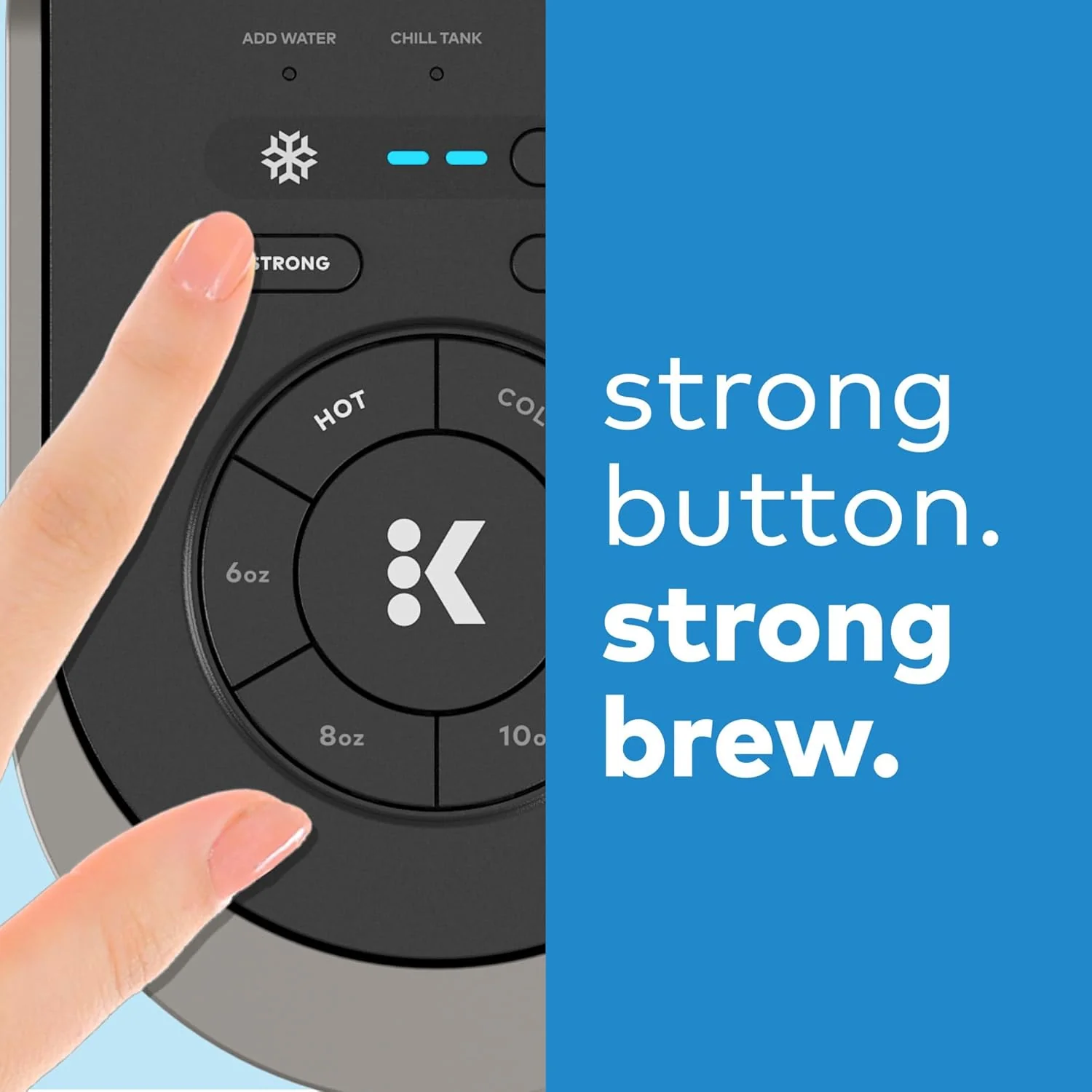 Keurig K-Brew+Chill Iced or Hot Single-Serve K-Cup Coffee Maker with MultiStream and QuickChill Technology. 70oz. Removable Reservoir