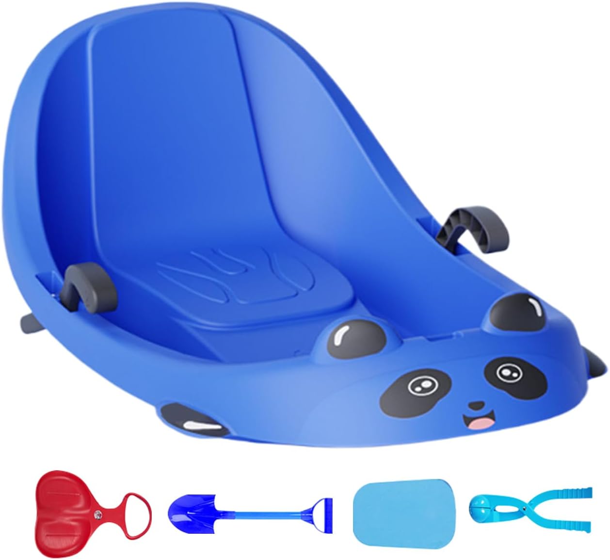Schlitten für Schnee – familienfreundlicher Wintersport, Rodel-Schneeschlitten mit integrierter Bremse, für kaltes Wetter, Mädchen, Kinder, Vorschüler, Schneehügel, Park, Hinterhof, Spielplatz
