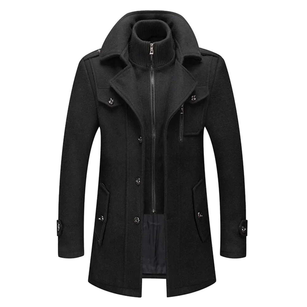 Elegante zweiteilige Herrenjacke mit Wolle f��r Business