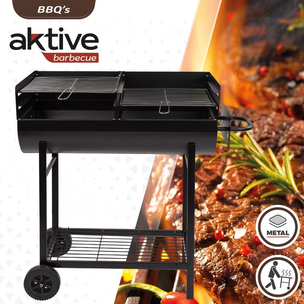 Aktywny grill węglowy z podwójnym grillem