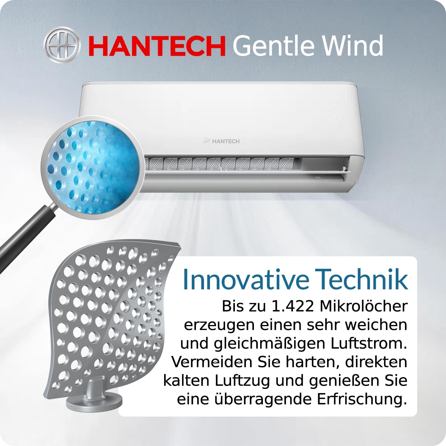 HANTECH Multi Split Klimaanlage H-PRO Inneneinheit 18000 BTU weiß