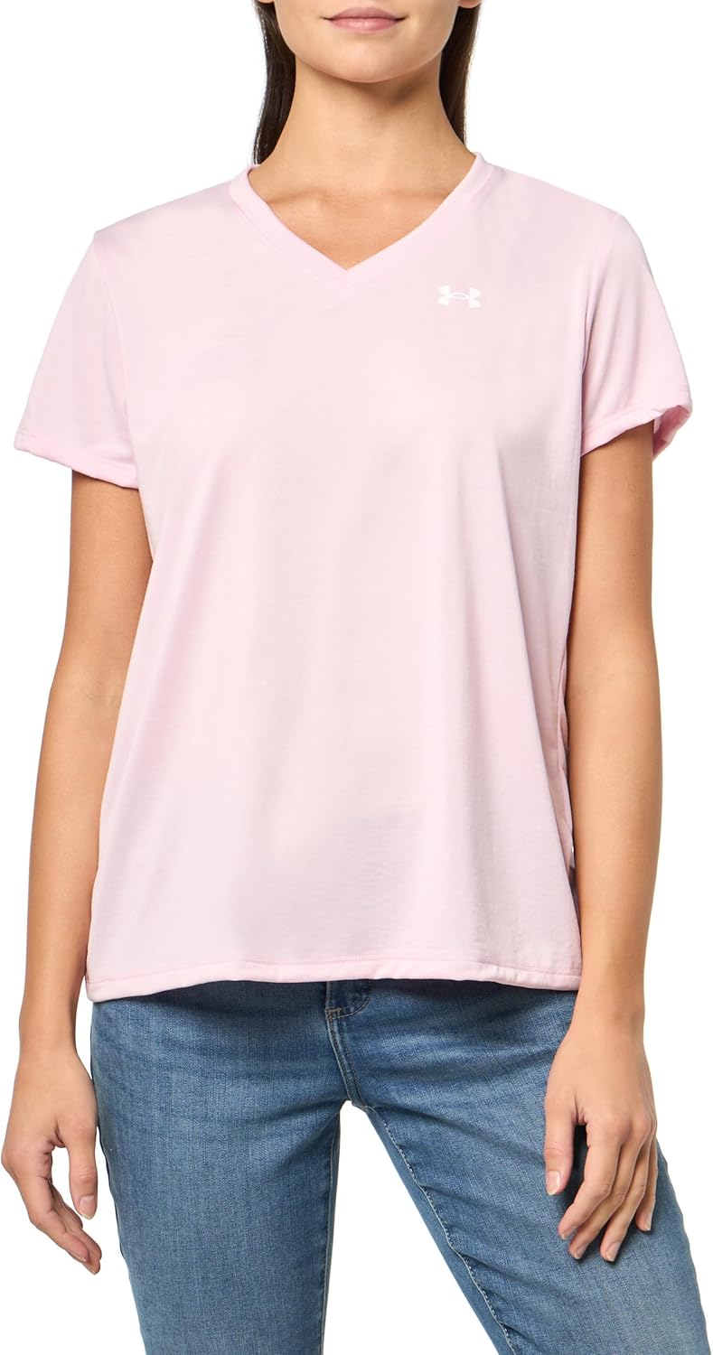 Under Armour Damen Tech Short Sleeve V Neck T-Shirt